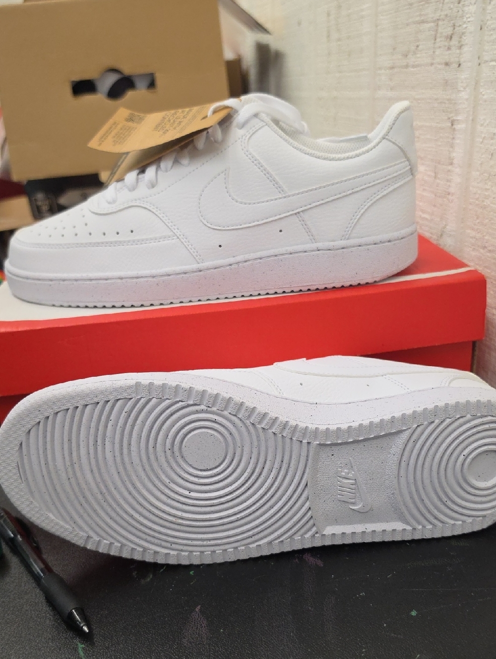 Nike All-White Low Top Sneakers